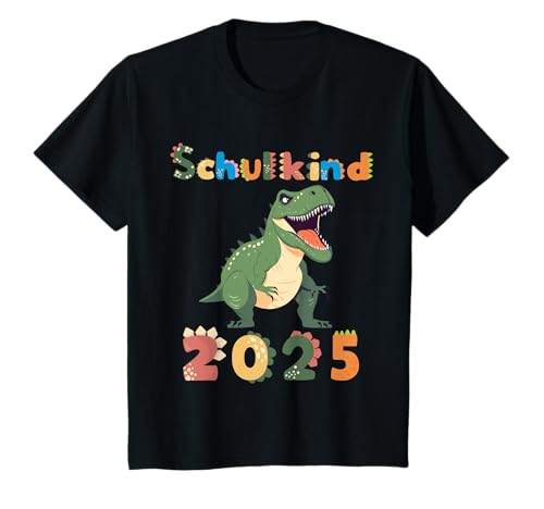 Kinder Schulkind 2025 Dinosaurier – Einschulung Dino T-Shirt Kinder Schulkind 2025 Dinosaurier – Einschulung Dino T-Shirt von Geschenkidee zur Einschulung Schulkind