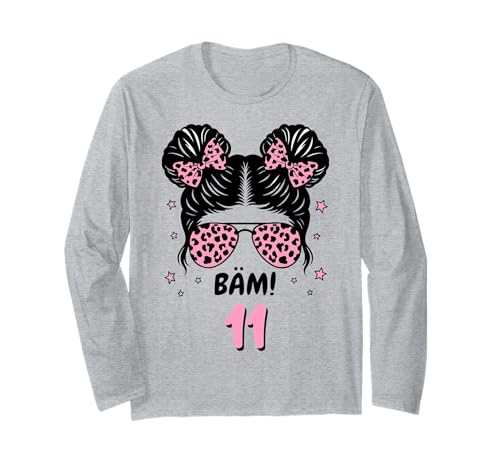 BÄM 11 Geburtstag Mädchen Pink 11 Jahre 11. Geburtstag Langarmshirt BÄM 11 Geburtstag Mädchen Pink 11 Jahre 11. Geburtstag Langarmshirt von Geschenkideen 11. Geburtstag Mädchen