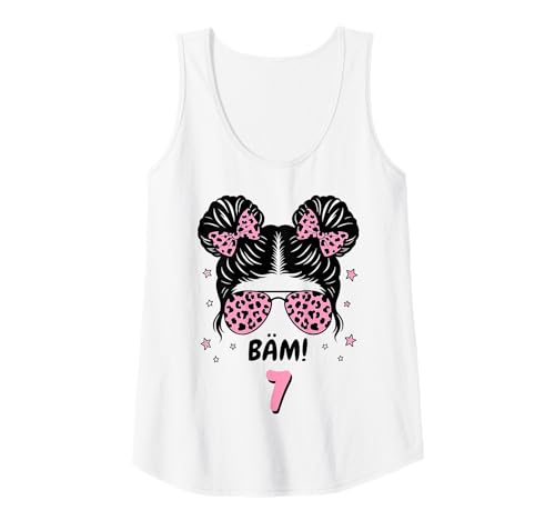 Damen BÄM 7 Geburtstag Mädchen Pink 7 Jahre 7. Geburtstag Tank Top von Geschenkideen 7. Geburtstag Mädchen