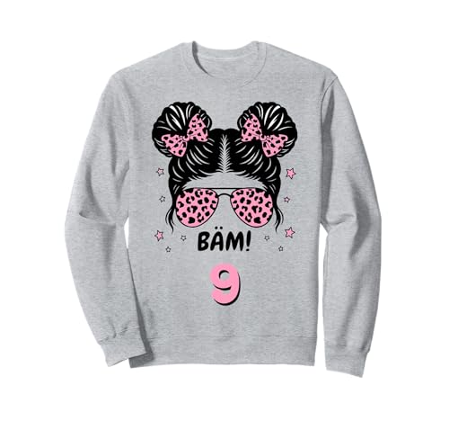 BÄM 9 Geburtstag Mädchen Pink 9 Jahre 9. Geburtstag Sweatshirt von Geschenkideen 9. Geburtstag Mädchen