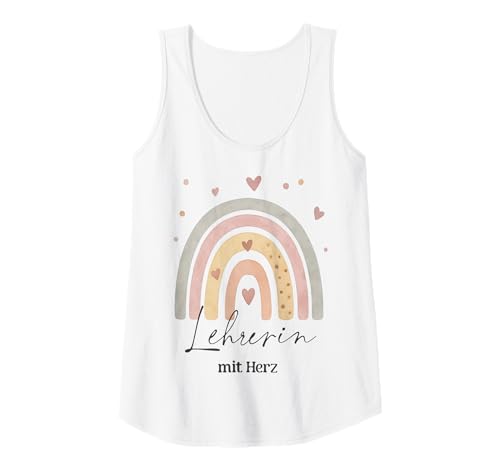 Damen Lehrerin Mit Herz Regenbogen Lehrer Schule Klassenlehrerin Tank Top Damen Lehrerin Mit Herz Regenbogen Lehrer Schule Klassenlehrerin Tank Top von Geschenkideen Für Lehrerinnen