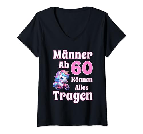 Damen Männer Ab 60 Können Alles Tragen Lustige Geburtstag Sprüche T-Shirt mit V-Ausschnitt Damen Männer Ab 60 Können Alles Tragen Lustige Geburtstag Sprüche T-Shirt mit V-Ausschnitt von Geschenkideen Für Männer, Geburtstagsgeschenk Mann