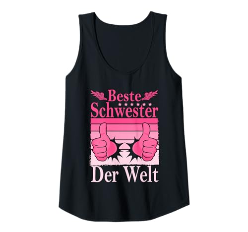 Damen Lustiger Geschwister Spruch Beste Schwester Der Welt Tank Top Damen Lustiger Geschwister Spruch Beste Schwester Der Welt Tank Top von Geschenkideen Für Schwester Geschwister Familie