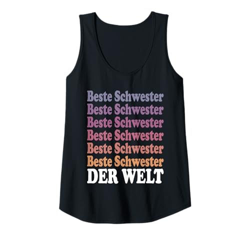 Damen Lustiger Geschwister Spruch Beste Schwester Der Welt Tank Top Damen Lustiger Geschwister Spruch Beste Schwester Der Welt Tank Top von Geschenkideen Für Schwester Geschwister Familie