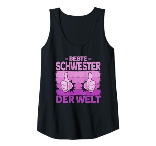 Damen Lustiger Geschwister Spruch Beste Schwester Der Welt Tank Top Damen Lustiger Geschwister Spruch Beste Schwester Der Welt Tank Top von Geschenkideen Für Schwester Geschwister Familie