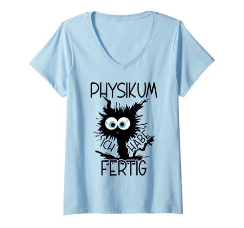 Damen Physikum Medizinstudent Geschafft Bestanden Physikum 2025 T-Shirt mit V-Ausschnitt Damen Physikum Medizinstudent Geschafft Bestanden Physikum 2025 T-Shirt mit V-Ausschnitt von Geschenkideen Physikum Geschafft Geschenk