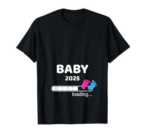Baby 2025 Loading Schwangerschaft Mutter Mama Babyparty T-Shirt von Geschenkideen für Schwangere Frauen Baby-Party