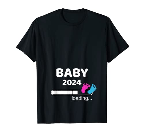 Baby 2024 Loading Schwangerschaft Mutter Mama Babyparty T-Shirt von Geschenkideen für Schwangere Frauen