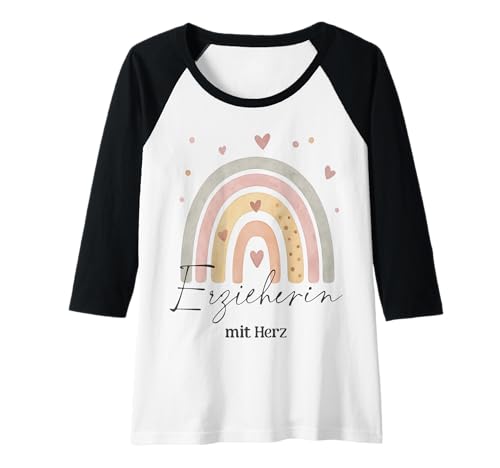 Damen Erzieherin Mit Herz Regenbogen Kita Kindergarten Tagesmutter Raglan Damen Erzieherin Mit Herz Regenbogen Kita Kindergarten Tagesmutter Raglan von Geschenkideen für herzliche Erzieherinnen