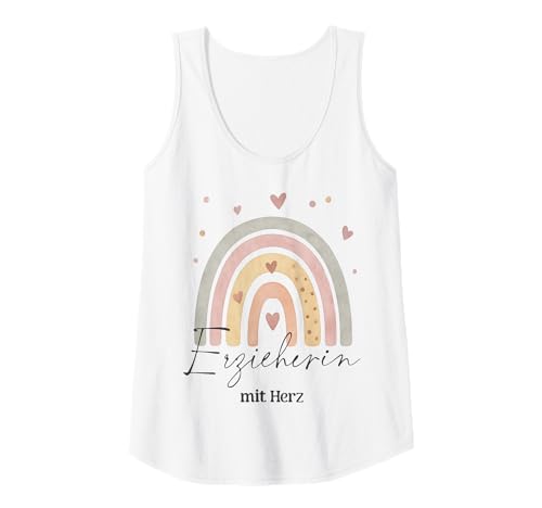 Damen Erzieherin Mit Herz Regenbogen Kita Kindergarten Tagesmutter Tank Top Damen Erzieherin Mit Herz Regenbogen Kita Kindergarten Tagesmutter Tank Top von Geschenkideen für herzliche Erzieherinnen
