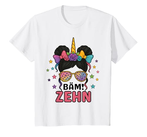 10. Geburtstag Mädchen Messy Bun Bäm! Zehn Leopardenmuster T-Shirt 10. Geburtstag Mädchen Messy Bun Bäm! Zehn Leopardenmuster T-Shirt von Geschenkideen zum 10. Geburtstag für Mädchen