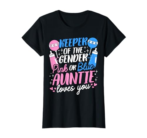 Keeper Of The Gender - Tante liebt dich - Baby Tante T-Shirt von Geschlechtsenthüllung Hüterin des Geschlechts - Ge