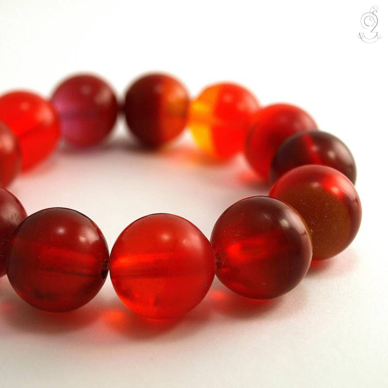 Bunte Perlen - Großes Armband Aus Unterschiedlich Bunten Gießharz-Kugeln Mit Gummiband Von Geschmeide Unter Teck von GeschmeideUnterTeck