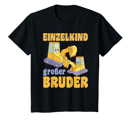 Kinder Großer Bruder 2026 Bagger Geschwister Bagger Bruder T-Shirt Kinder Großer Bruder 2026 Bagger Geschwister Bagger Bruder T-Shirt von Geschwister Fahrzeuge Große Geschwister