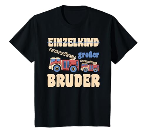 Kinder Großer Bruder 2026 Feuerwehrauto Geschwister Bruder T-Shirt Kinder Großer Bruder 2026 Feuerwehrauto Geschwister Bruder T-Shirt von Geschwister Fahrzeuge Große Geschwister