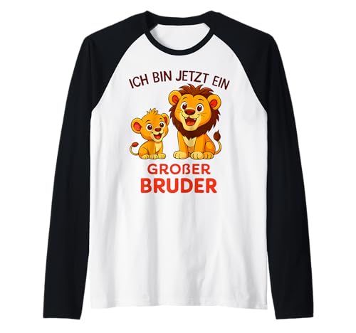 Herren Ich Bin jetzt EIN großer Bruder Löwe Raglan Herren Ich Bin jetzt EIN großer Bruder Löwe Raglan von Geschwister Familie Bruder Geschenkideen