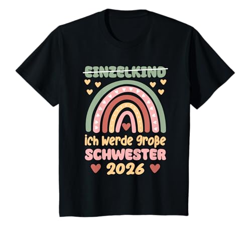 Kinder Große Schwester 2026 Regenbogen Süßes Geschwister T-Shirt Kinder Große Schwester 2026 Regenbogen Süßes Geschwister T-Shirt von Geschwister Große Geschwister trend Designs