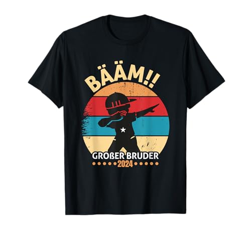 Geschwister Super Bruder Bääm!! Großer Brudern 2024 Unisex-Kinder T-Shirt Schwarz S EU Klein Regulär V-Ausschnitt Kurzarm Klassisch Cartoon Geschwister Super Bruder Bääm!! Großer Brudern 2024 Unisex-Kinder T-Shirt Schwarz S EU Klein Regulär V-Ausschnitt Kurzarm Klassisch Cartoon von Geschwister Super Bruder