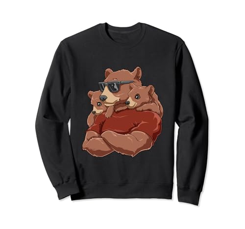 Strong Dadabear - Vater Kinder Tochter Sohn Papa Sweatshirt Strong Dadabear - Vater Kinder Tochter Sohn Papa Sweatshirt von Geschwister Zwillinge Dada Bär Hemden und Pullover