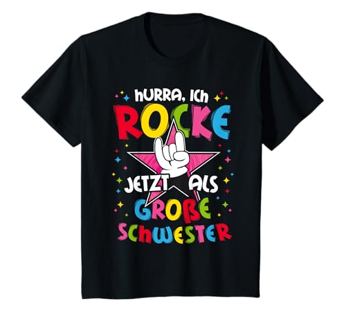 Ich bin jetzt große Schwester Babyparty Geschenk für Mädchen T-Shirt von Geschwister & Familie Geschenkideen