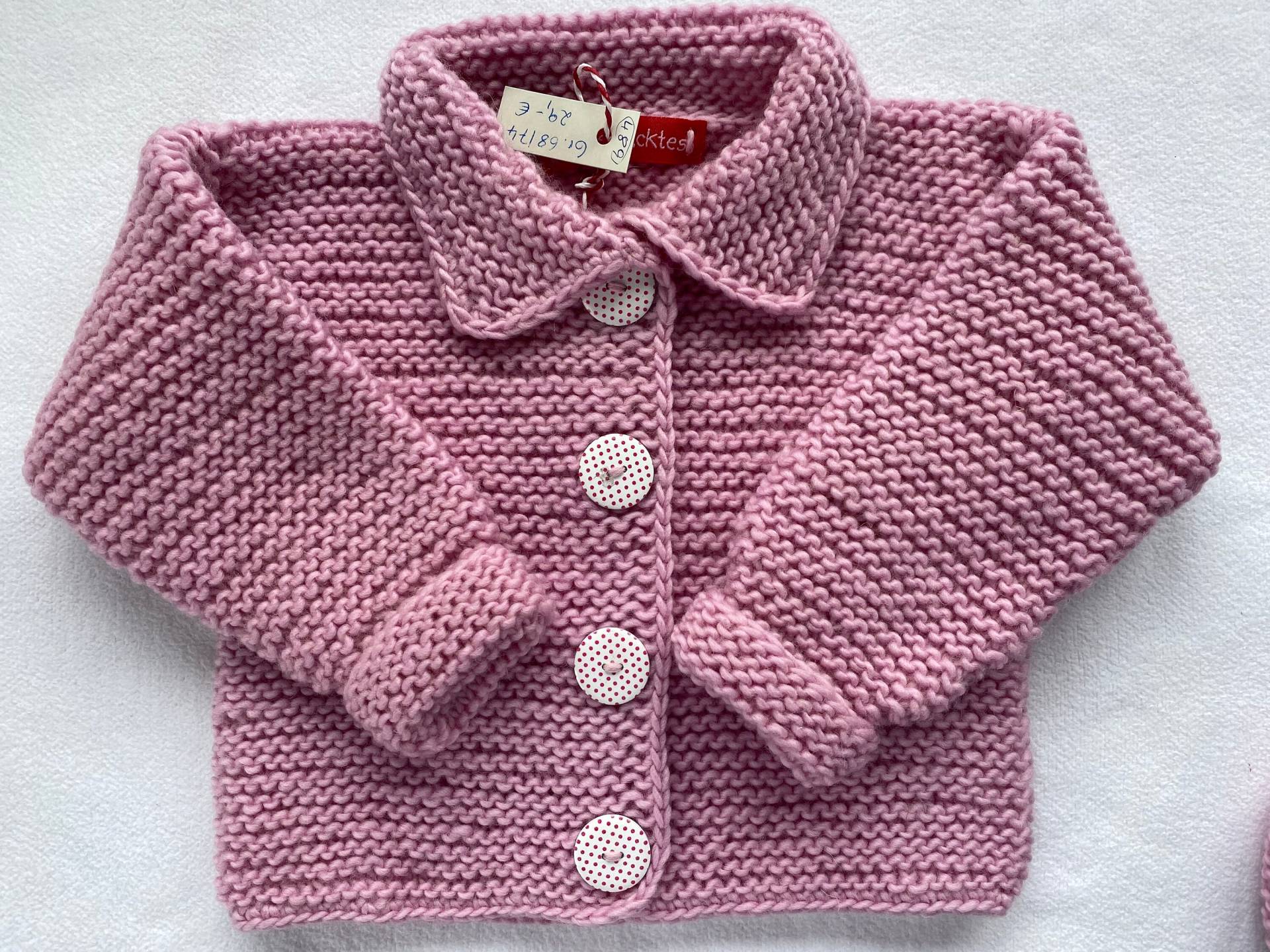 Babyset Gr. 68/74 in Rosa Bestehend Aus Jacke Und Mütze Reiner Weicher Schurwolle Kraus Rechts Handgestrickt Babyset Gr. 68/74 in Rosa Bestehend Aus Jacke Und Mütze Reiner Weicher Schurwolle Kraus Rechts Handgestrickt von Gestricktes