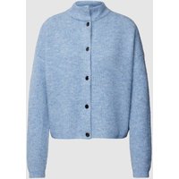 Gestuz Cardigan mit Grobstrick und Regular Fit und 1-Knopf-Leiste in Hellblau, Größe L von Gestuz