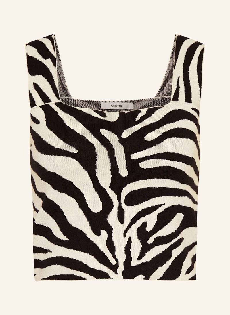 Gestuz Cropped-Stricktop Gzzebba schwarz von Gestuz