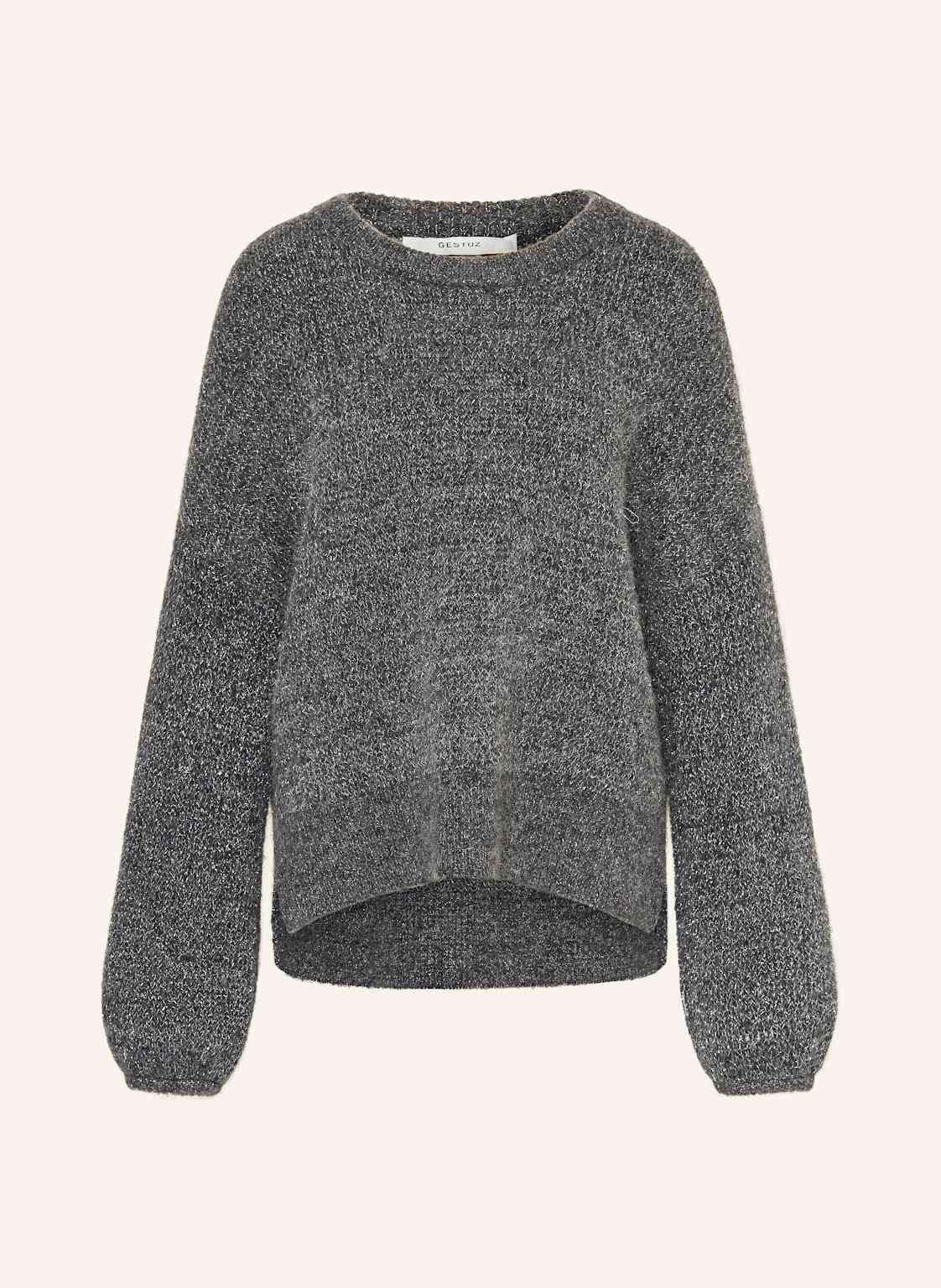 Gestuz Pullover Gzalpha Mit Alpaka Und Glitzergarn grau von Gestuz