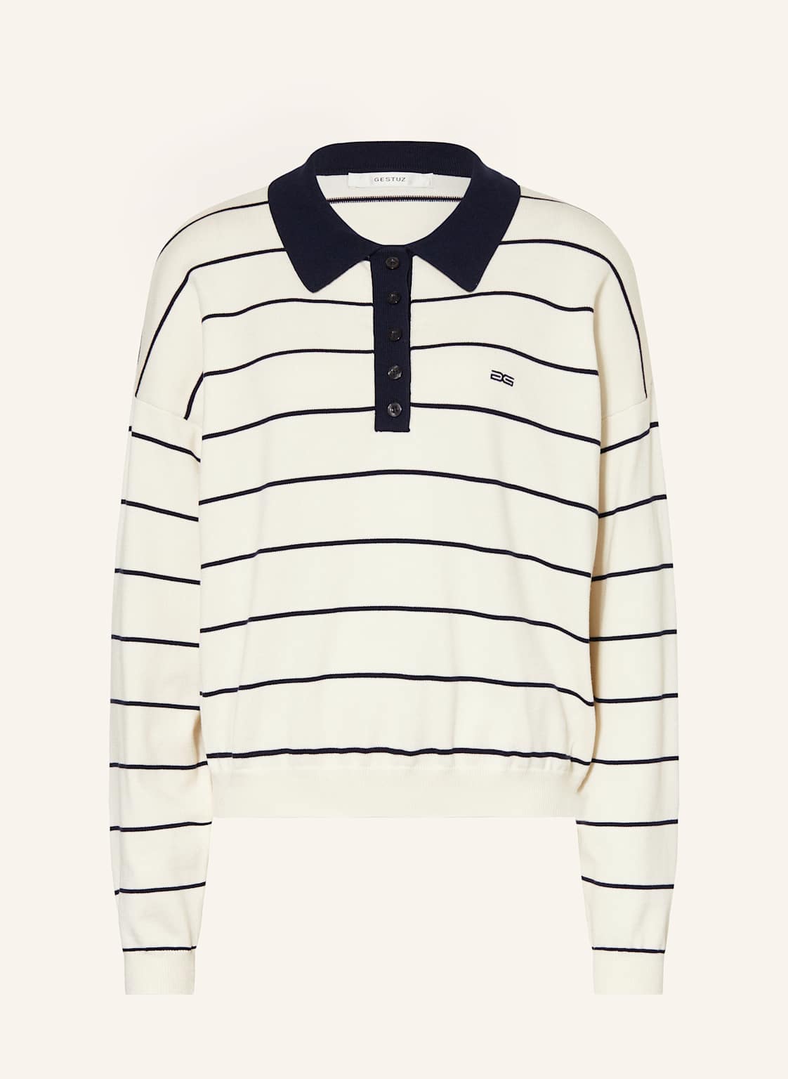 Gestuz Strick-Poloshirt Gztaige blau von Gestuz