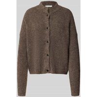 Gestuz Strickjacke aus Alpaka-Mix mit Stehkragen Modell 'Alpha' in Mittelbraun, Größe L Gestuz Strickjacke aus Alpaka-Mix mit Stehkragen Modell 'Alpha' in Mittelbraun, Größe L von Gestuz