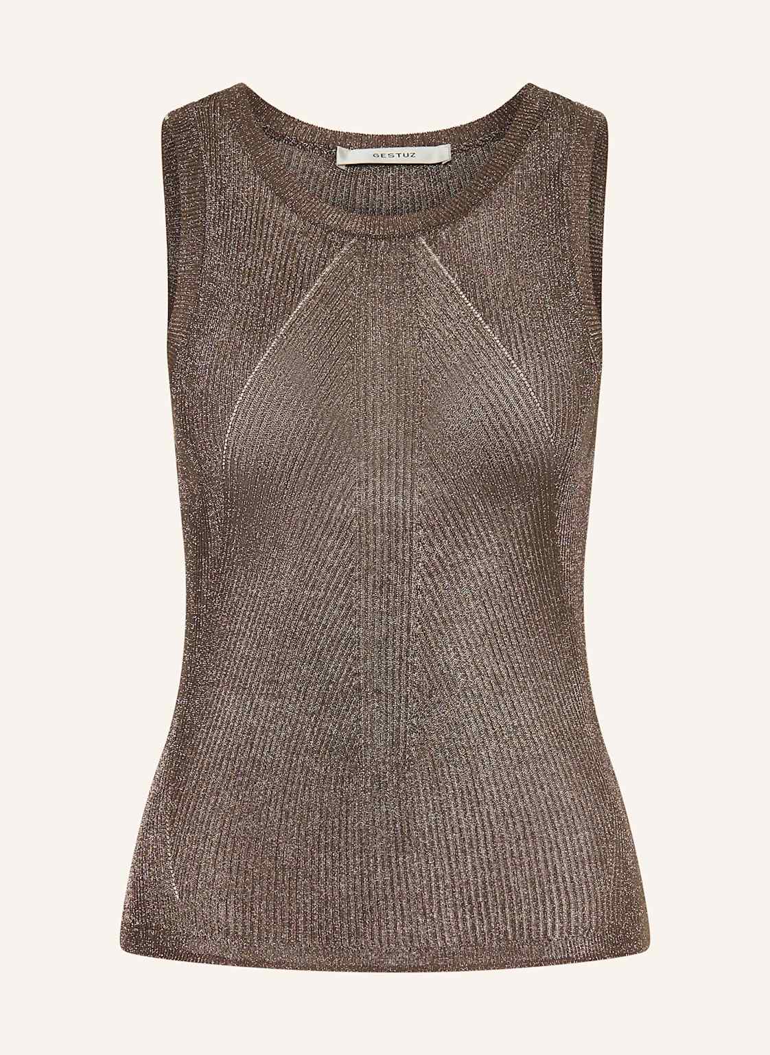 Gestuz Stricktop Gzsilvi Mit Glitzergarn silber von Gestuz