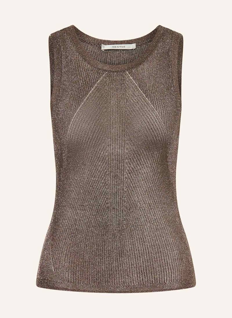 Gestuz Stricktop Gzsilvi Mit Glitzergarn silber von Gestuz