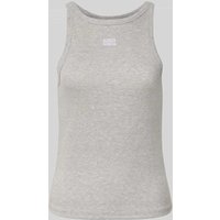 Gestuz Tanktop mit Label-Stitching Modell 'drew' in Hellgrau, Größe L von Gestuz