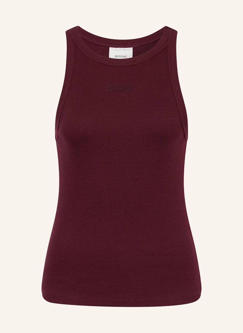 Gestuz Top Gzdrew Mit Schmucksteinen rot von Gestuz