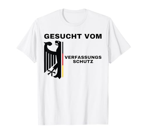 Gesucht Vom Verfassungsschutz T-Shirt, Damen, Frauen, Weiß, S, Kurzarm, T-Shirt, Damen/T-Shirts Gesucht Vom Verfassungsschutz T-Shirt, Damen, Frauen, Weiß, S, Kurzarm, T-Shirt, Damen/T-Shirts von Gesucht Vom Verfassungsschutz