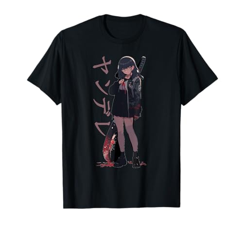 Gesugao Yandere Manga Anime Girl Charakter T-Shirt Gesugao Yandere Manga Anime Girl Charakter T-Shirt von Gesugao Merch, Yandere Merch & Anime Geschenkidee