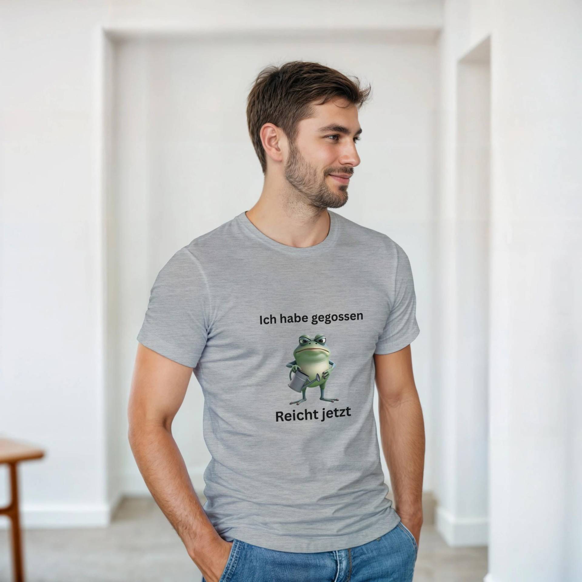 Lustiges T-Shirt „Ich Hab Gegossen. Reicht Jetzt." | Grumpy Frosch Motiv Witziges Garten & Pflanzen Geschenk von GesundausderErde