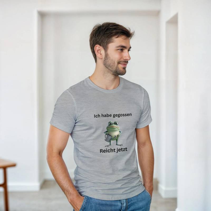 Lustiges T-Shirt „Ich Hab Gegossen. Reicht Jetzt." | Grumpy Frosch Motiv Witziges Garten & Pflanzen Geschenk von GesundausderErde