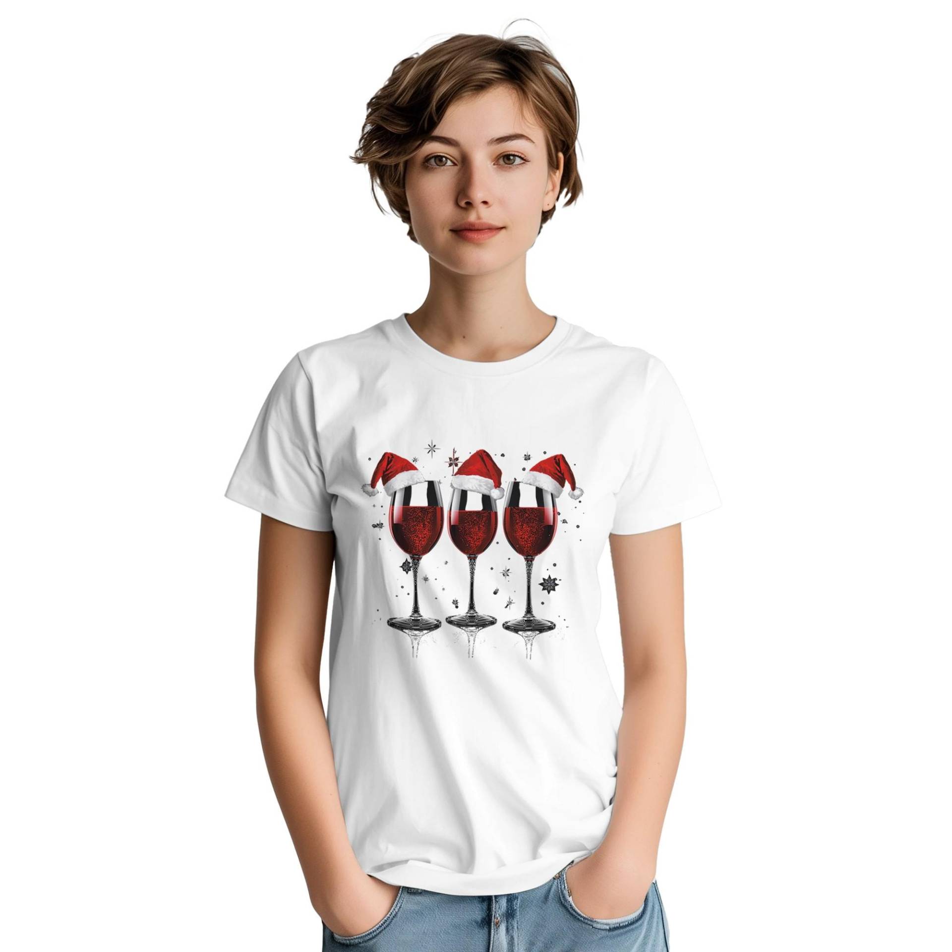 Merry Wine-Mas - Christmas Party Glasses Heavyweight Unisex Crewneck T-Shirt von GesundausderErde