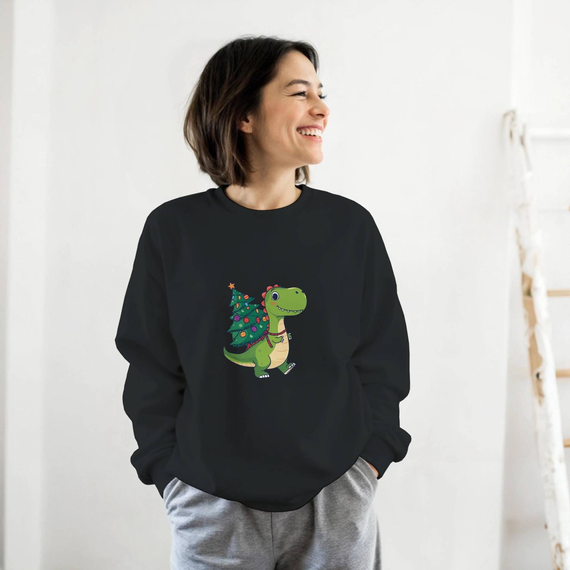 Tree-Rex - Funny Christmas Dino Classic Unisex Crewneck Sweatshirt von GesundausderErde