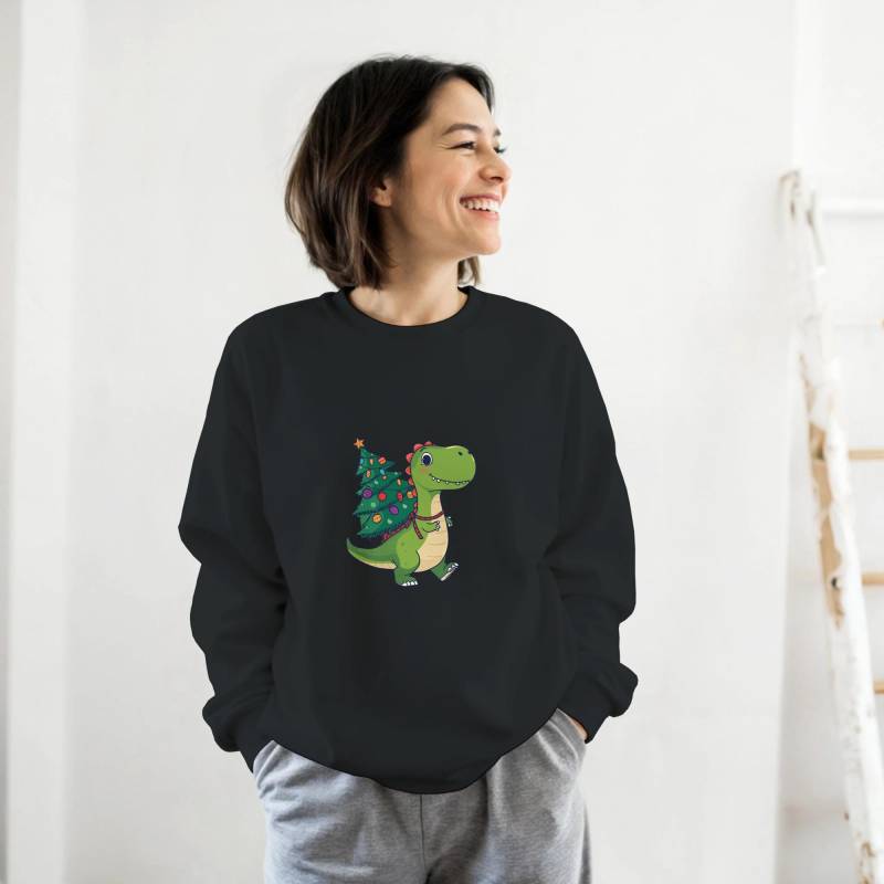 Tree-Rex - Funny Christmas Dino Classic Unisex Crewneck Sweatshirt von GesundausderErde