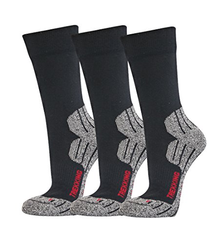 Gesundheitsstrumpf 3 Paar Funktionssocken Wandersocken Outdoor Trekkingsocken Baumwolle Socken Frotteesohle 35 36 37 38 39 40 41 42 43 44 45 46 47 48 49 50, Socken, 39-42 von Gesundheitsstrumpf