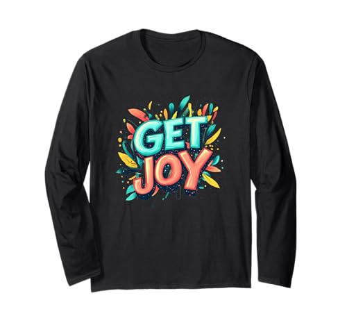 Pretty Get Joy Statement Emblem für Jungen und Mädchen Langarmshirt von Get Joy