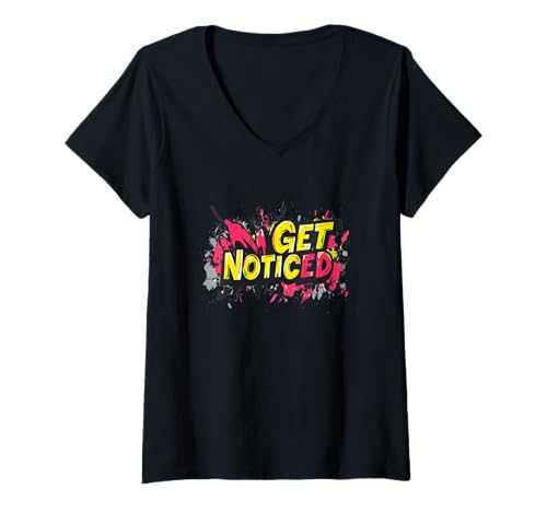 Damen Bunte Rede für Trendsetter T-Shirt mit V-Ausschnitt von Get Noticed