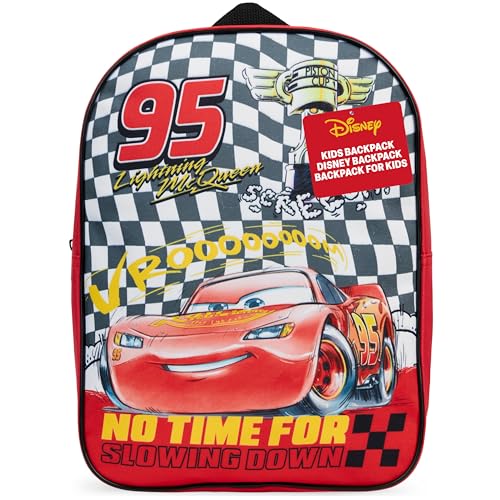 Get Trend Disney Cars Rucksack Kinder 3+ Jahre Kinderrucksack Tagesrucksack Leicht Vorschule Verstellbarer Gurt (Rot Cars) von Get Trend
