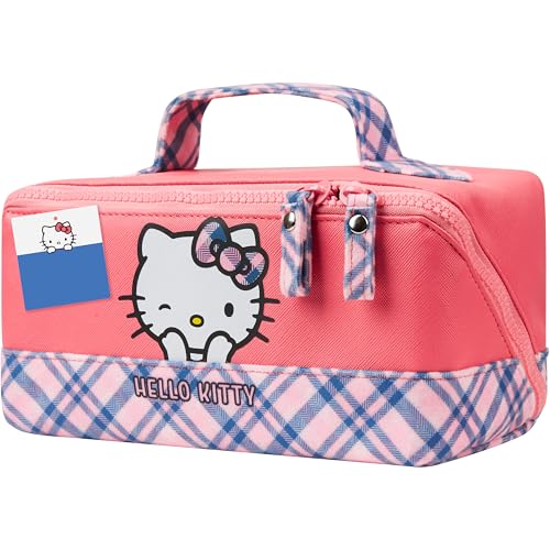 Get Trend Hello Kitty Kulturbeutel Damen, Teenager und Kinder, Kulturtasche für Travel Essentials, Make up und Badezimmer, Geschenk Idee (Rot Hello Kitty) von Get Trend