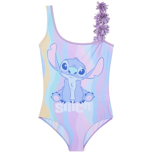 Get Trend Stitch Badeanzug Mädchen Schwimmanzug Einteiler Bequemer Kinder Bademode Swimsuit zum Schwimmen Strand Urlaub (13-14 Jahre, Mehrfarbig Stitch) von Get Trend