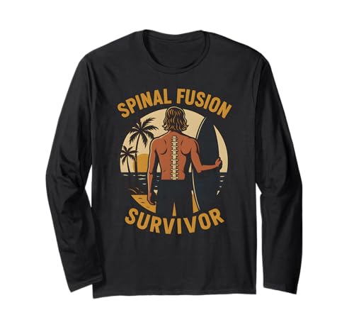 Rückenchirurgie Wirbelsäulenfusion Survivor Cool Herren Erholung Langarmshirt Rückenchirurgie Wirbelsäulenfusion Survivor Cool Herren Erholung Langarmshirt von Get Well Hospital Patient Surgery Recover Apparel