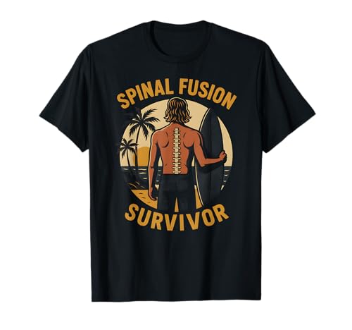 Rückenchirurgie Wirbelsäulenfusion Survivor Cool Herren Erholung T-Shirt Rückenchirurgie Wirbelsäulenfusion Survivor Cool Herren Erholung T-Shirt von Get Well Hospital Patient Surgery Recover Apparel