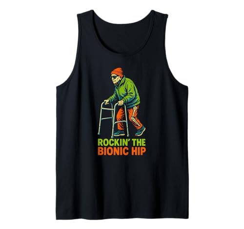 Hip Recovery Rockin The Bionic Hip Fun Gute Besserung für Damen Tank Top von Get Well Patient Hospital Surgery Recovery Wear